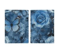 Housse de passeport en cuir bleu rose minimaliste pour passeport de voyage pour homme et femme, 20,3 x 13,8 cm, Style :, 20.3x13.8cm