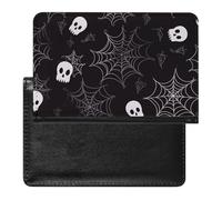 Housse de passeport en cuir pour couple, chouette, perchoir, arbre, porte-documents de voyage, essentiels de voyage pour homme et femme, Halloween Goth, Taille unique