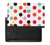 Housse de passeport en cuir pour passeport - Bleu foncé - Pour documents de voyage - Essentiels de voyage pour homme et femme, pois, Taille unique