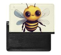 Housse de passeport en cuir pour passeport japonais Ramen - Étui de voyage essentiel pour homme et femme, Adorable abeille., Taille unique