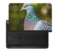 Housse de passeport en cuir pour passeport maritime Voilier Boussole Porte-documents de voyage Essentials pour homme et femme, Pigeon gris, Taille unique