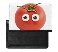 Housse de passeport en cuir pour passeport - Motif animaux gris - Pour homme et femme, Tomates I Love You from My Head, Taille unique