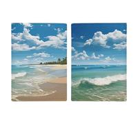 Housse de passeport en cuir Sandy Beach - Style minimaliste - Pour passeport - Pour homme et femme - 20,3 x 13,8 cm, Style :, 20.3x13.8cm