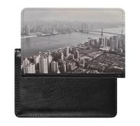 Housse de passeport en polyuréthane, unisexe, motif ville de Mumbai, 14 x 9 cm, Mumbai City, 5.8*3.9 IN