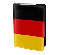 Housse de passeport imprimée drapeau allemand, portefeuille de voyage fin et léger, accessoire de mode universel pour adultes