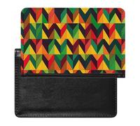 Housse de passeport triangulaire à géométrie colorée avec blocage RFID, porte-carte d'identité, portefeuille de voyage sécurisé pour passeport, tickets, cartes de crédit, style, taille unique, Style