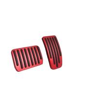 Housse de pédale d'accélérateur de frein pour Tesla Model 3 Model Y en alliage d'aluminium - Modification d'accessoires intérieurs (modèle 3Y-rouge) (modèle 3Y-rouge)