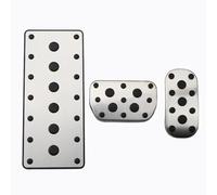 Housse de pédale de voiture compatible avec Toyota pour C-HR pour CHR 2016-2022, Corolla 2019, Fortuner, Hilux, Revo 2015-2022, AT Pad Fuel Gas Brake Foot Rest Cover (AT avec repos)