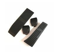 Housse de pédale de voiture sans perçage remplacement pour BMW Série 1 2 3 4 pour X1 E30 E32 E34 E36 E38 E39 E46 E84 E87 E90 E91 E92 E93 pédales de voiture (taille : argent 4 pièces) (4 pièces) (noir