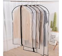 Housse de penderie imperméable et transparente pour vêtements 60 x 120 cm