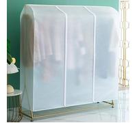 Housse de penderie translucide - Fermeture éclair - 100x50x150 cm - Protection poussière - Matériaux durables