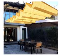 Housse de pergola rétractable - Voile d'ombrage résistante aux UV pour extérieur, terrasse, jardin, porche - Tissu d'ombrage réglable (14 x 80 m)
