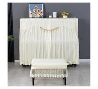 Housse de piano 1 pièce minimaliste brodée en tissu épais housse tabouret lavable multicolore protection anti-poussière for