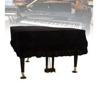 Housse De Piano À Queue, Housse De Piano Universelle De 150 À 230 Cm, Matériau En Peluche Épais, Doux + Résistant, Foncé, Pour Magasin De Piano De Music Hall,230-240cm,Black