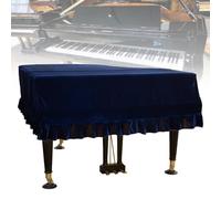 Housse De Piano À Queue, Housse De Piano Universelle De 150 À 230 Cm, Matériau En Peluche Épais, Doux + Résistant, Foncé, Pour Magasin De Piano De Music Hall,230-240cm,Blue