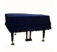 Housse de piano à queue, Velours doux triangulaire l'humidité anti-poussière et les rayures protège Couverture complète en protection lavable, pour piano vertical (170-180(66-70in),Blue)