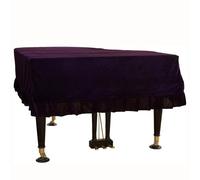 Housse de piano à queue, Velours doux triangulaire l'humidité anti-poussière et les rayures protège Couverture complète en protection lavable, pour piano vertical (170-180(66-70in),Purple)