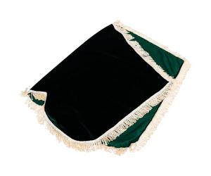 Housse de Piano Électrique Rectangulaire en Velours, Vert, avec Pompon | Protection Polyvalente, Découpe Précise, pour Pianos Droits Standards et Claviers Électriques, Style Vintage Élégant