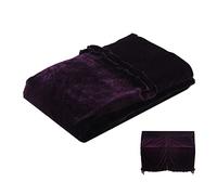Housse de Piano Pleuche Protection Complète Contre la Poussière Douce Respirante Durable Classique Décorative pour Piano Droit Violet Vert Noir Rouge Bleu 158x45x112cm (Violette)