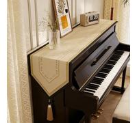 housse de piano Tapis Anti-poussière Universel Pour Piano Droit, Tapis Antidérapant Pour Dessus De Piano, Housses De Protection Décoratives Pour Commode/Meuble TV(Style-5,30x200cm/11.8x78.7in)