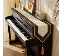 housse de piano Tapis Anti-poussière Universel Pour Piano Droit, Tapis Antidérapant Pour Dessus De Piano, Housses De Protection Décoratives Pour Commode/Meuble TV(Style-4,30x200cm/11.8x78.7in)