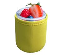 Housse de pinte à crème glacée - Housse isolée réutilisable pour gobelets à pinte | Tissu anti-fuite, antidérapant et anti-chute et housse en caoutchouc | Isolation thermique pour café et boissons