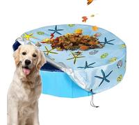 Housse de piscine pour animaux de compagnie pour chiens - Housse durable pour piscines pour animaux de compagnie | Comprend une fixation sécurisée, un tissu de haute qualité et des bavettes pour