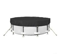 Housse de piscine ronde pour piscine hors sol, imperméable, anti-poussière et imperméable, avec cordon de serrage à clous (3,7 m)
