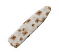 Housse De Planche À Repasser Fleur Brune Tissu Coton Polyester Résistant À La Chaleur, Protection Anti-Brûlure pour Fer À Vapeur, Bord Élastique Anti-Dérapant 150X50Cm