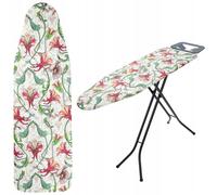 Housse de planche à repasser KADAX avec cordon de serrage, 112 x 32 cm, fleur...