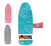 Housse de planche à repasser Silva 127x46 pour centrale vapeur et fer à vapeur 100% coton et feutre de 5 mm d'épaisseur Housse de table à repasser pour repassage rapide Iron Board Cover (L, turquoise)