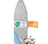Housse de Planche à Repasser Timbley Turbo 110x30 - Réfléchit la Chaleur pour Un Repassage Rapide - Montage Facile avec élastique - 2X Rembourrage Confort & OEKOTEX100 | Fabriqué en Europe | Taille S
