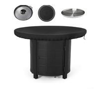 Housse de plaque de feu en tissu Oxford 420D pour grill, imperméable et réglable pour un ajustement et une protection améliorés en extérieur (420D : 100 cm)