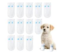 Housse de plâtre pour chien Chaussure de bandage pour chien | 12X Bottes de pluie pour pieds de chien | Housses de rechange imperméables pour chaussures de chien, protège-chaussettes pour pieds de