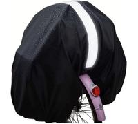 Housse De Pluie 100L pour Housse De Pluie,Panier De VéLo,Sacoche De VéLo,Porte-Bagages,Housse ImperméAble avec Bandes RéFléChissantess 100L Noire