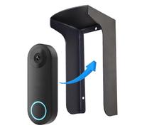 Housse de pluie de sonnette en acier résistant aux intempéries, avec protection solaire anti-reflets, compatible avec Blink/Ring Pro2/Google Nest/Arlo/Wyze/Reolink