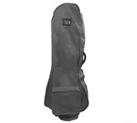 Housse de pluie de voyage pour sacs de golf, imperméable en PVC avec double fermeture éclair et fente pour cartes de visite, protège le sac de golf de la pluie et de la poussière (gris)