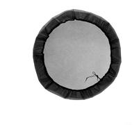 Housse de pluie en maille, avec cordon de serrage, couvercle de protection pour citerne, filtre de protection contre les feuilles en polyester, pour récipient rond 110/120 cm (110 cm)