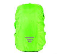 Housse de pluie en polyester imperméable pour sac à dos avec bandes réfléchissantes pour faciliter les voyages en toute sécurité pendant la soirée ou dans des conditions de brouillard (L Vert B)
