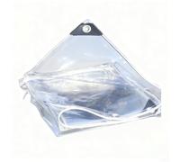 Housse de pluie imperméable en polyéthylène pour chariot élévateur, 135 x 114 cm, très résistante pour l'extérieur, avec panneaux transparents et noirs, protection supérieure de cabine de chariot