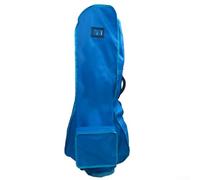 Housse de pluie imperméable en PVC pour sac de golf, 125 cm, avec double fermeture éclair et porte-cartes de visite, protection portable pour une utilisation en extérieur (bleu)