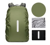 Housse de pluie imperméable pour sac à dos 30-40L, housse de pluie réfléchissante pour sac à dos anti-poussière/anti-vol/cyclisme/randonnée/camping/voyage/activités de plein air 5 pièces - Noir,5 pièc