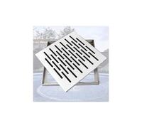 Housse de pluie invisible en alliage d'aluminium zingué pour allée de sous-sol, 30 x 30 x 3 cm, design résistant aux intempéries