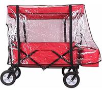 Housse de pluie pliable pour chariot, idéale pour le jardin, le camping, le shopping - Housse de pluie transparente pour chariot à main pour enfants, idéale pour le jardin, le camping, le shopping -