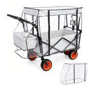 Housse de Pluie Pliable Universelle,Housse de Pluie pour Chariot de Transport Pliant,pour Accessoires de Chariots pliants, Chariots de Camping, brouettes, 115 x 51 x 75 cm
