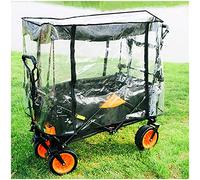 Housse de Pluie Pliable Wagon extérieur Portable léger Pliable Panier Poussée à la Main Accessoires de Chariot de Camping Portable, Vent de Neige imperméable