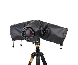 Housse de Pluie pour Appareil Photo,Housse de Pluie Universelle avec Fenêtre Transparente,Compatible avec Canon et Nikon et Fuji et Sony et Autres Appareil Photo Reflex