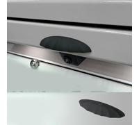 Housse de pluie pour caméra arrière avec rainures de drainage et technologie anti-buée, compatible avec différents modèles de voitures pour une visibilité claire et une conduite plus sûre (A Noir)