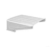 Housse de pluie pour caméra de sécurité extérieure avec support de montage sur poteau - Boîtier ABS résistant aux intempéries - Pare-soleil pour la plupart des marques - Blanc - 27 x 26 x 9,5 cm
