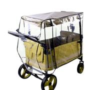 Housse de pluie pour chariot de camping - Housse coupe-vent pour chariot - Fixation de protection extérieure pliable pour plage, pique-nique, pêche, marche, activités dans le jardin